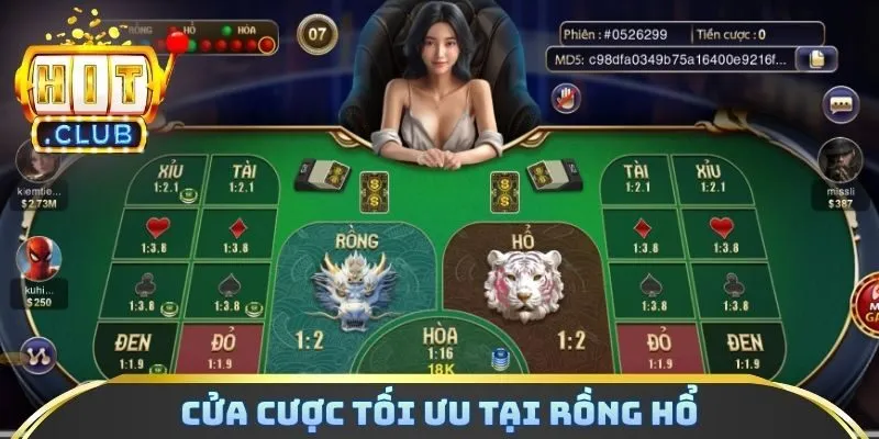 Cửa cược tối ưu tại rồng hổ